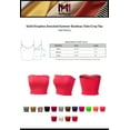 thumbnail image 2 of MixMatchy Women's Solid Strapless Smocked Summer Bandeau Tube Crop Top, 2 of 4