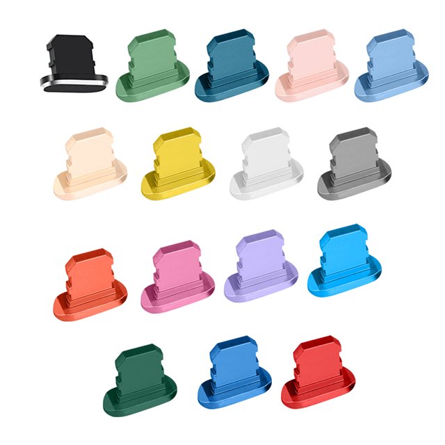 4 Pieces Phone Portable Dust Caps Phone Portable Smartphone Charging Port Dustproof Stoppers Accessories Spare Parts Replacement for iPhone Grey