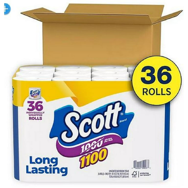 Scott Brand Rapid Dissolve Bathroom Pack - 1100 Unscented 1-ply