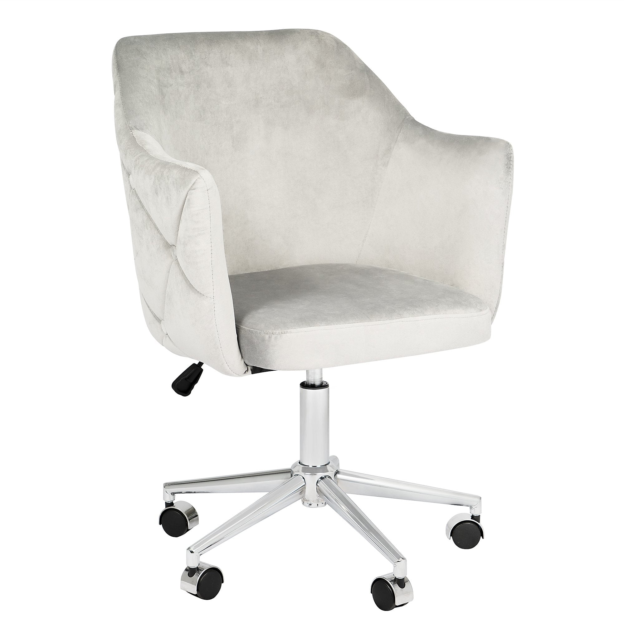 IMPRESSIONS Pearl Tufted Vanity Chair with Adjustable Swivel, Makeup Ultra Cozy Vanity Chair 