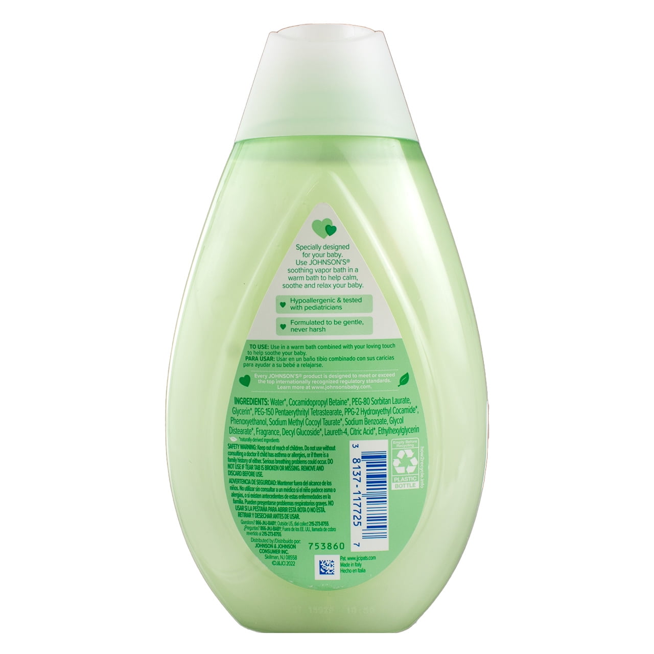 Johnson's Soothing Vapors Bath Wash, 13.6 fl oz (3 pack) (Bundle)