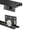 100cm/39in, variant on 3 Track Sliding Rail Kit for Wardrobe Doors, Smooth No Groove Sliding System, Easy Installation Closet Door Hardware