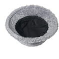 thumbnail image 4 of CoCopeaunts White Bucket Hat for Men Solid Color Lamb Plush Fisherman Hat Soft Comfortable Foldable Bucket Caps for Unisex, 4 of 8