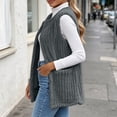 thumbnail image 6 of Women's Vest Fleece Loose Fit Hoodless Sleeveless Casual Vest with Pockets for Layering & Daily Wear, 6 of 8