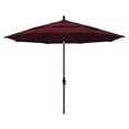 thumbnail image 1 of 11 Pieds Aluminium Marché Umbrella Collier Inclinaison DV Bronze/pacifica/bourgogne, 1 of 2