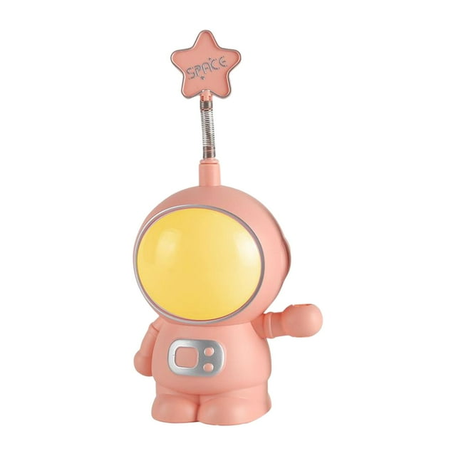 Lámpara de noche de astronauta regulable, lámpara de noche decorativa, recargable por USB, espacio para Rojo
