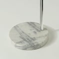 thumbnail image 3 of Brightech Olivia 75 in. Brushed Chrome Modern 1-Light LED Marble Base Floor Lamp with Chrome Metal Bowl Shade and Adjustable Head, 3 of 11