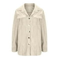 thumbnail image 5 of Delliss Fall Clothes For Woman Fashion Long Sleeve Fall Jacket Beige M, 5 of 6
