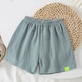 thumbnail image 5 of Splozh Cotton Shorts Toddler Shorts Summer Solid Color Soccer Basketball Sports Casual Shorts Green,9-10 Years, 5 of 6
