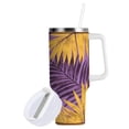 thumbnail image 2 of 40 oz Stainless Steel Tumbler Vacuum Insulated Leak Proof Stainless Steel Coffee Cup Water Bottles Super Cool Yellow Leaf, 2 of 9
