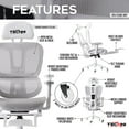 thumbnail image 3 of AIRFLEX2.0 White Mesh Gaming Chair 23714, 3 of 9