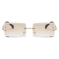thumbnail image 4 of Gafas de sol sin montura Sunnimix 2xChic Lentes Tintadas UV400 Tonos marrón, 4 of 8