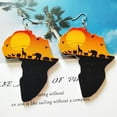 thumbnail image 4 of 10 Piezas de Manualidades de Bricolaje BLESIY Pendientes del mapa africano 8x5cm, 4 of 8