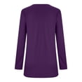 thumbnail image 4 of Women's Scoop Neck Short Sleeve Pleated Front Blouse Tunic Top Plus Size, 4 of 6