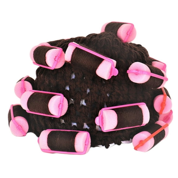 ZPAQI Winter Chunky Knit Beanie Hat Stylish Windproof Ear Warmer Cap Funny Housewife Hair Roller Skullcap for Men Women Kids