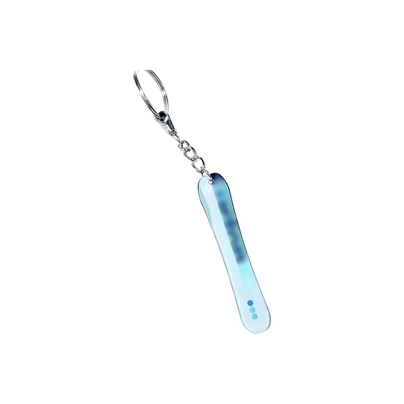 COOLHOOD Skateboard Keychain Acrylic Snowboard Keychain Backpack Charm Light Weight Holder For Ski Enthusiasts Sports Lovers