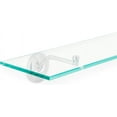 Beckmann Series Ultra Grade Modern 24 Inch Tempered Glass Shelf