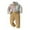 Khaki, variant on Daqian Boys Dress Shirt and Pants Outfit Set Boys Long Sleeve Suspender Trousers Set Boys Sling Gentleman Clothes formal Dress Suit Boys Clothes Toddler Boys Suit Set 4-5 Years