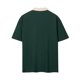 thumbnail image 5 of pstuiky Mangas cortas para hombre, Camisa de manga corta con cuello vuelto y cremallera informal de color liso para hombre camisetas de hombre m, 5 of 7