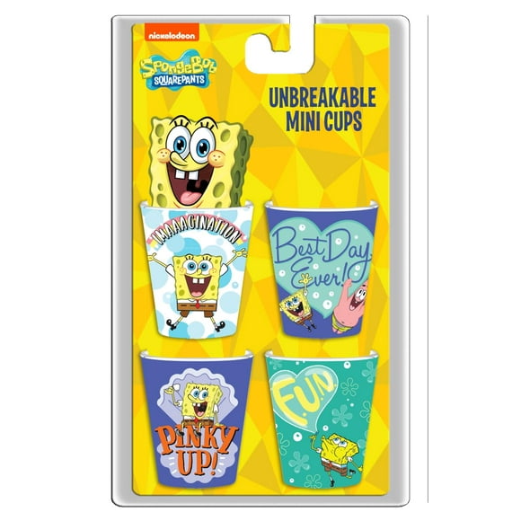 Juego de minitazas Silver Buffalo Spongebob Pinky Up, 45 ml, 4 unidades