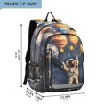 thumbnail image 2 of FORMRS School Backpack 17" Student Travel Bag with Laptop Compartment, Watercolor Astronaut, 2 of 7