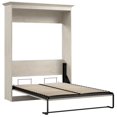 thumbnail image 1 of Bestar Lit Escamotable Polyvalent 64"W en Bois Manufacturé Chêne Blanc Lin, 1 of 10