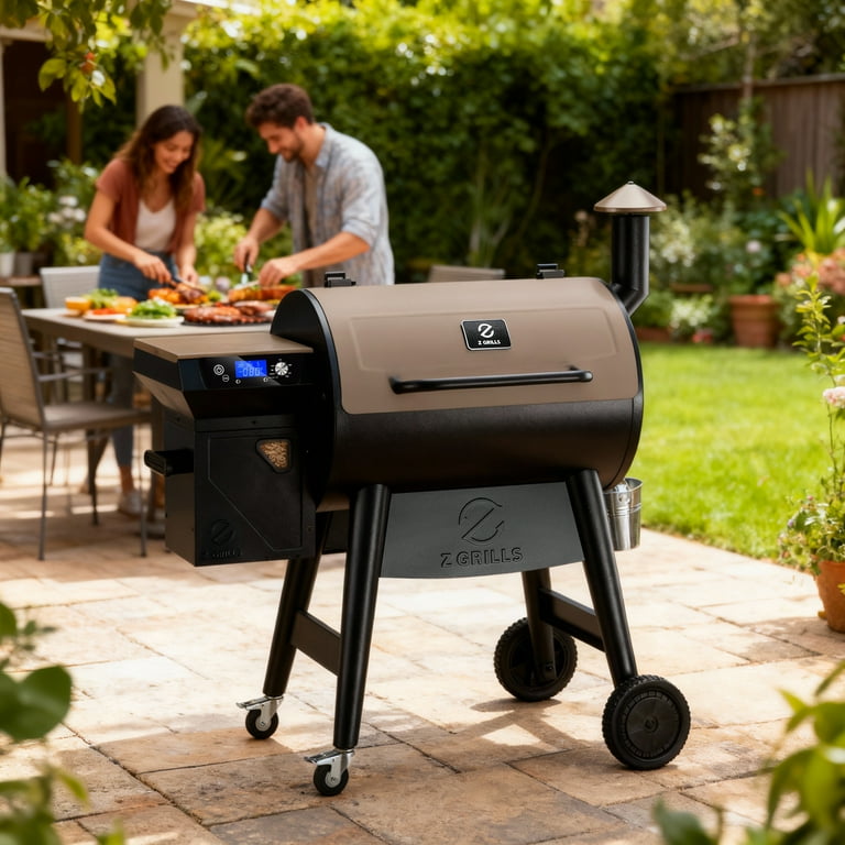 Z Grills Backyard Warrior 697 sq.in Wood Pellet Grill Smoker, PID