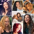 thumbnail image 6 of AONKIA Loc Extensions Human Hair 30 strands 4 Inch 0.8cm Width Human Hair Dreadlock Extensions for Men/Women Full Handmade Dread Extensions, 6 of 14
