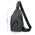 thumbnail image 3 of Kcolen Men's Casual Chest Bag Multifunctional Fashion Wallet Shoulder Pack Lightweight Travel Casual Beach Backpack Travel Backpack, 3 of 4