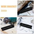 thumbnail image 2 of Shisuyan 1 Set of Heavy Duty Keyboard Slides Brackets Drawer Replacement Parts Rear Mounting Brackets For Keyboard Glides Side Mount Drawer Slides Bracket, 2 of 9