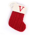 thumbnail image 1 of Calcetines de Navidad de alta capacidad, calcetín navideño, decoraciones navideñas de año Nex, bolsa de dulces duradera, decoraciones blancas, 1 of 4