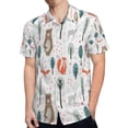 thumbnail image 4 of High Quality Hawaiian Shirts for Men Short Sleeve Aloha Beach Shirt Floral Summer Casual Button Down Shirts Blouses FSQ732, 4 of 7
