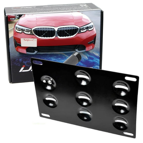 No Drill Front Bumper Tow Hook License Plate Mounting Bracket Adapter Kit For 2019-up BMW G20 3 Series 330i 340i M340i