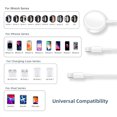 thumbnail image 6 of 3 in 1 Chargers Cable for Apple Watch Charger Fast Charging, for iWatch Series Ultra2/SE/10/9/8/7/6/5/4/3, Portable Phone Charger for iPhone 14/13/12/11/Pro/Max/XS/X/AirPods/ipad (White), 6 of 15