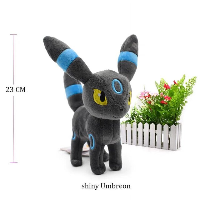 TAKARA TOMY Pokemon Umbreon Vaporeon Espeon Sylveon de pie brillante Animal de peluche de calidad Juguete de dibujos animados 16-23cm