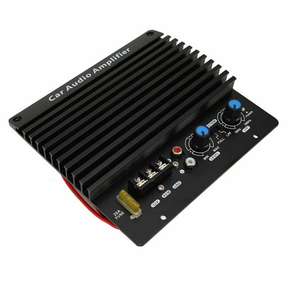 Car Amplifier Board, Heat Dissipation Panel 12V 300W Easy Installation Subwoofer Plate Amplifier Aluminum Alloy for Vehicle
