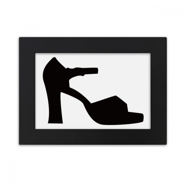 Femmes Talons Hauts Noir Contour Modèle Photo Cadre Ornements Image Art Peinture