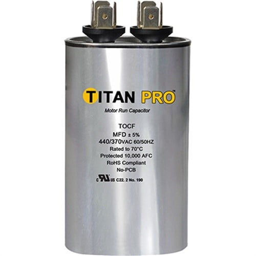 Titan Pro 17.5 MFD 440 V Oval Run Capacitor