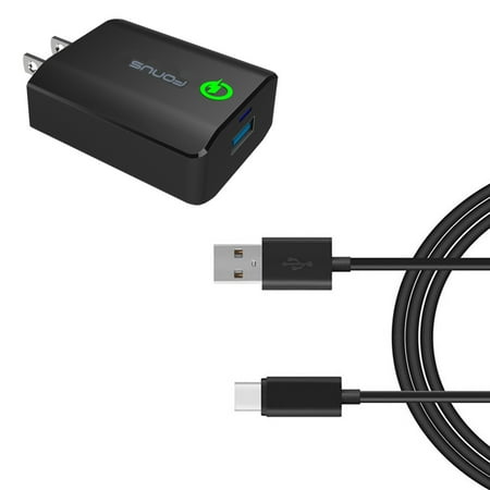 18W Fast Home Charger for Google Pixel 9/Pro/XL - 6ft USB Cable Type-C Quick Charge Travel Wall