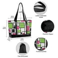 thumbnail image 2 of FORMRS Canvas Laptop Tote Bag for Women with 15.6" Computer Compartments Shoulder Handbag, Abstract Geometric, 2 of 7