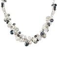thumbnail image 2 of Amazing Cluster of Black Pearls Milky Quartz Crystal Beads Statement Necklace, 2 of 3