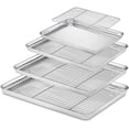 thumbnail image 2 of Rectangular Stainless Steel Grill Cookie Baking Pan With Removable Cooling Rack Kitchen Gadget Nonstick Tray Suitable For Oven, 2 of 10