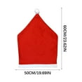 thumbnail image 6 of JeashCHAT Christmas Chair Covers - Red Non-Woven Fabrics Santa Claus Hat Chair Back Covers for Xmas Party Dining Room Decor, 6 of 9