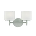 thumbnail image 2 of Hudson Valley Lighting 8902SN Trinity 2 Light Bathroom Vanity,Satin Nickel, 2 of 2