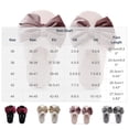thumbnail image 4 of Taqqpue Women's Open-Toe Bow Slippers with Memory Foam Indoor House Non-Slip Sole Fuzzy Solid Color House Slippers Winter Warm Flat Closed Toe Cotton Slippers Christmas Birthday Gifts for Women Mom, 4 of 5
