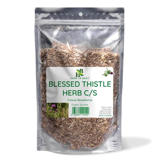 Herb To Body Blessed Thistle C/S (Cut & Sifted) | Cnicus Benedicus | Wildcrafted | 4oz