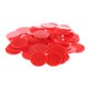 thumbnail image 4 of 100 fichas de plástico de 25 mm para póker, bingo, juegos de casino, accesorios de mesa familiares rojo, 4 of 8
