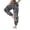 AA-Black674, variant on XIAONU Women's Tie Dye Harem Pants High Waist Ruched Trousers Breathable Casual Lounge Bottoms Black