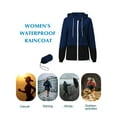 thumbnail image 5 of Rosvigor Womens Waterproof Raincoat Lightweight Color Block Jackets Windproof Hooded Jacket with Pockets, 5 of 6