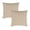 Beige, variant on Covers&All Sunbrella Pillows Set of 2, UV Fade resistant & Water Repellent Square Throw Pillows (Inserts with Covers) for Indoor Outdoor Use
